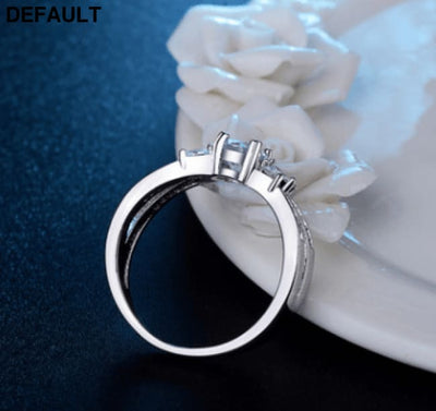 Cross-border exclusively for the wish explosion European and American ring female studded zircon horse eye trend hot