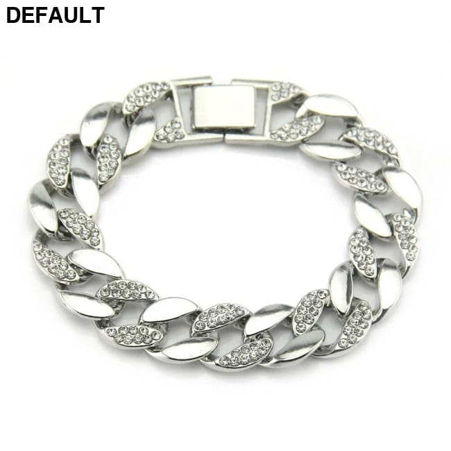 Cross Border Popular Hip Hop In Europe And America 18 K Gold Men’s Diamond Necklace 30 Inch Large Chain Cuban Necklac