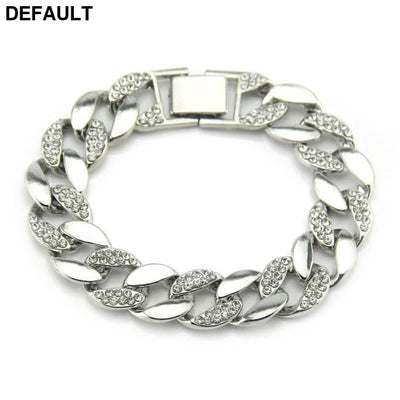 Cross Border Popular Hip Hop In Europe And America 18 K Gold Men’s Diamond Necklace 30 Inch Large Chain Cuban Necklac