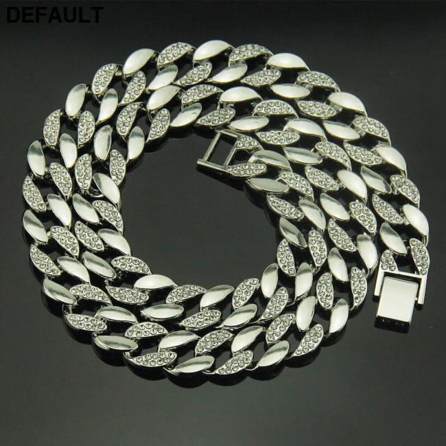 Cross Border Popular Hip Hop In Europe And America 18 K Men Necklaces Sterling Silver