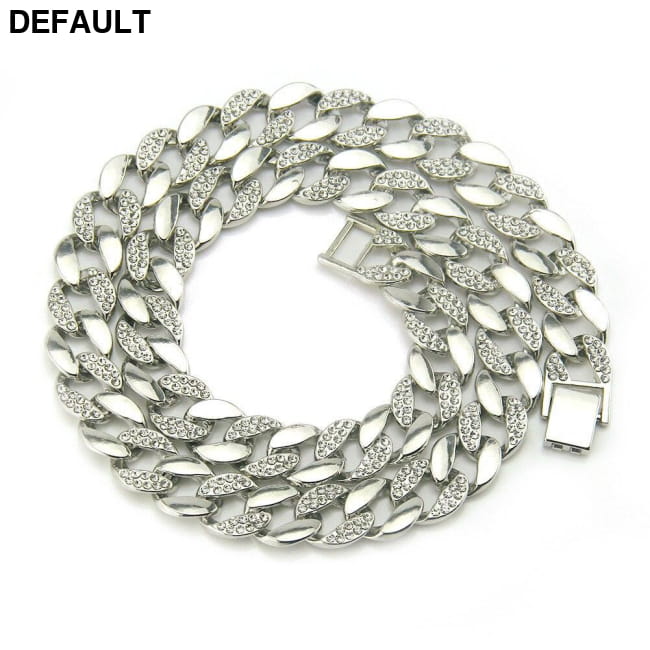Cross Border Popular Hip Hop In Europe And America 18 K Silver 30inch Men Necklaces Sterling