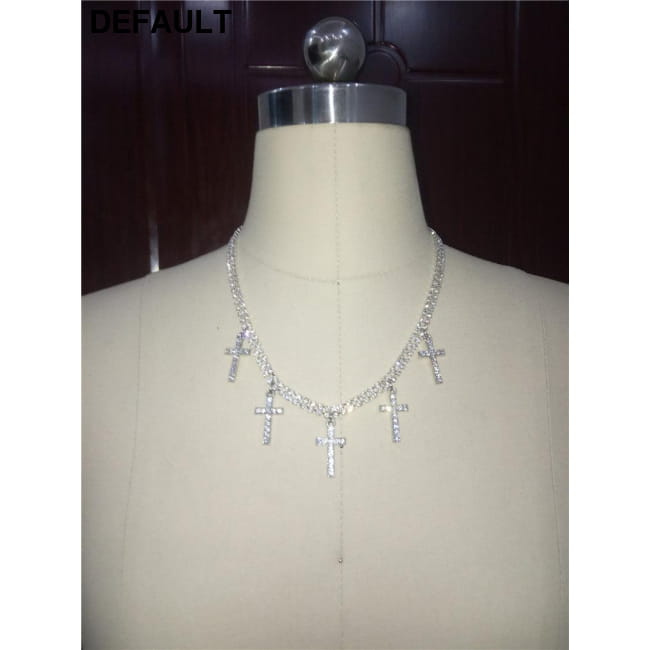 Cross pendant necklace Long Sterling Silver Necklaces Jewelry