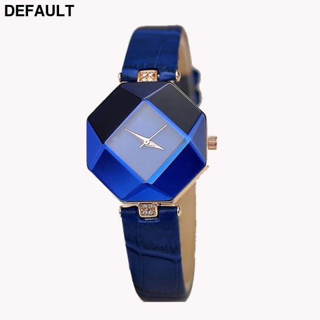 Crystal Cut Women’s Watch Blue Women Watches