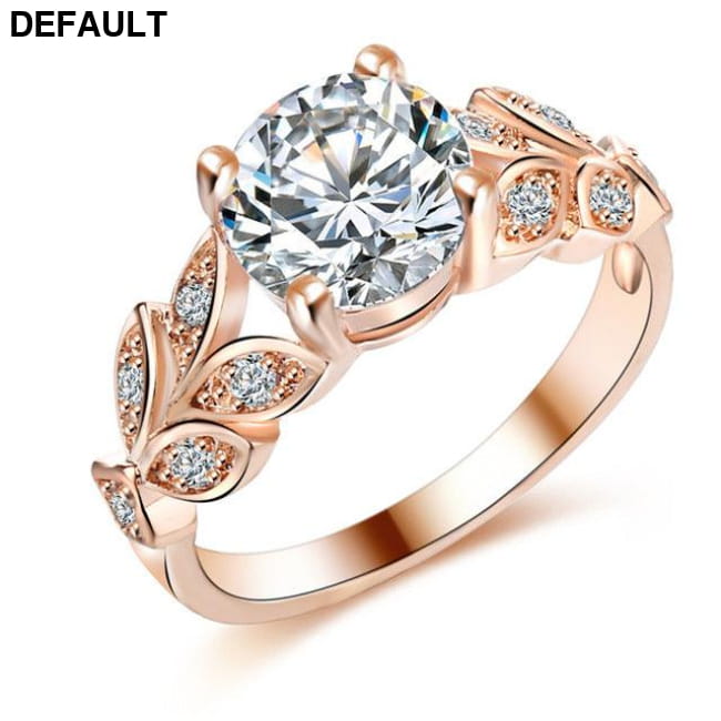 Crystal Silver Cubic Zirconia Wedding Ring Sterling Rings