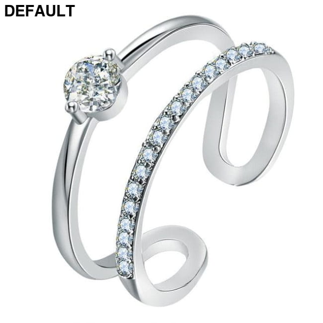 Cubic Zirconia Rings For Women FCS54425 Sterling Silver