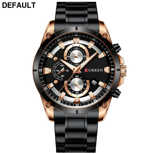 CURREN 8360 Men’s Waterproof Quartz Watch with Calendar Black Men Watches Best Selling Products