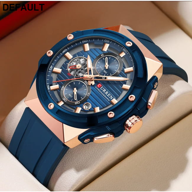 CURREN Fashionable Sports Multifunctional Chronograph Men Sport Watches