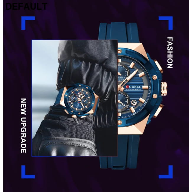 CURREN Fashionable Sports Multifunctional Chronograph Men Sport Watches