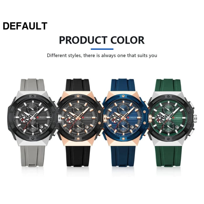 CURREN Fashionable Sports Multifunctional Chronograph Men Sport Watches