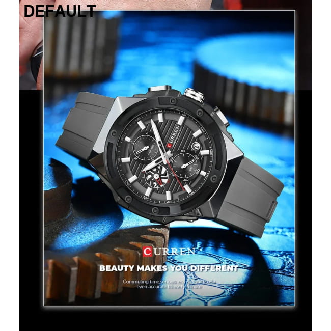 CURREN Fashionable Sports Multifunctional Chronograph Men Sport Watches