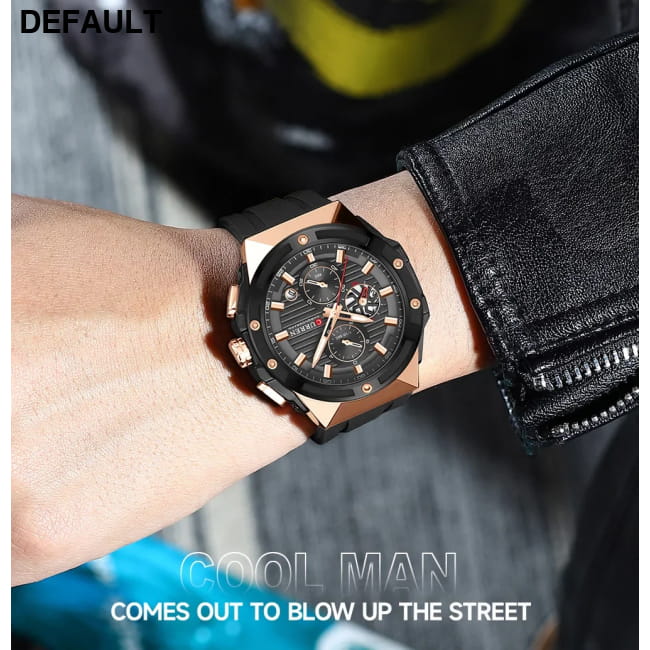 CURREN Fashionable Sports Multifunctional Chronograph Men Sport Watches