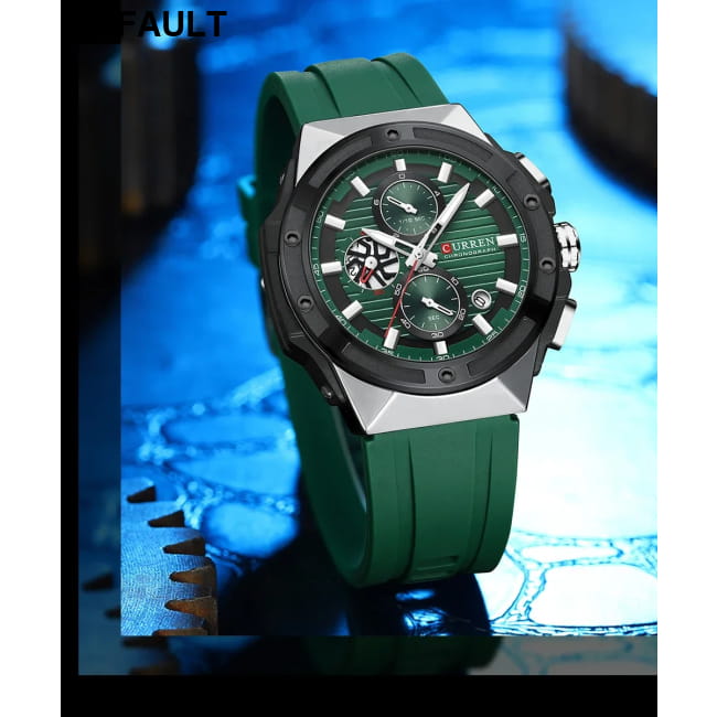 CURREN Fashionable Sports Multifunctional Chronograph Men Sport Watches