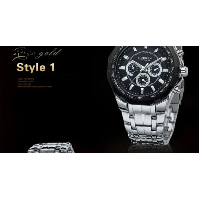 CURREN Men Luxury Brand Military Sport Mens Watches Full