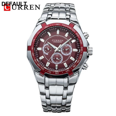 CURREN Men Luxury Brand Military Sport Mens Watches Full Steel Quartz Clock Men’s Waterproof Business Watch relogio