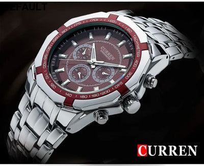CURREN Men Luxury Brand Military Sport Mens Watches Full Steel Quartz Clock Men’s Waterproof Business Watch relogio
