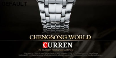 CURREN Men Luxury Brand Military Sport Mens Watches Full Steel Quartz Clock Men’s Waterproof Business Watch relogio