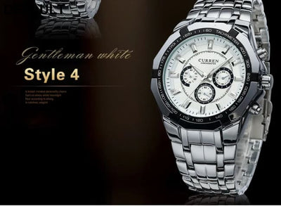 CURREN Men Luxury Brand Military Sport Mens Watches Full Steel Quartz Clock Men’s Waterproof Business Watch relogio