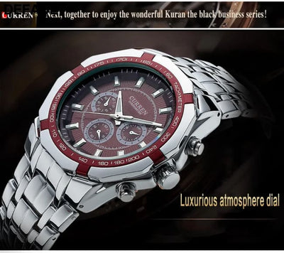 CURREN Men Luxury Brand Military Sport Mens Watches Full Steel Quartz Clock Men’s Waterproof Business Watch relogio