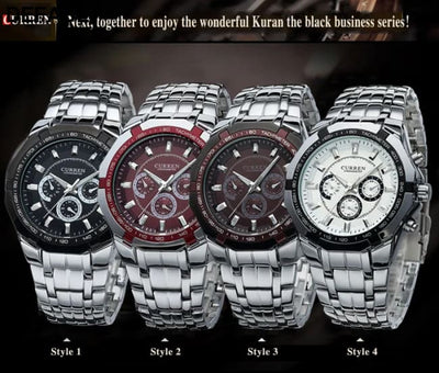 CURREN Men Luxury Brand Military Sport Mens Watches Full Steel Quartz Clock Men’s Waterproof Business Watch relogio