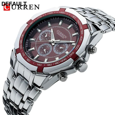 CURREN Men Luxury Brand Military Sport Mens Watches Full Steel Quartz Clock Men’s Waterproof Business Watch relogio