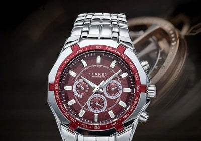 CURREN Men Luxury Brand Military Sport Mens Watches Full Steel Quartz Clock Men’s Waterproof Business Watch relogio