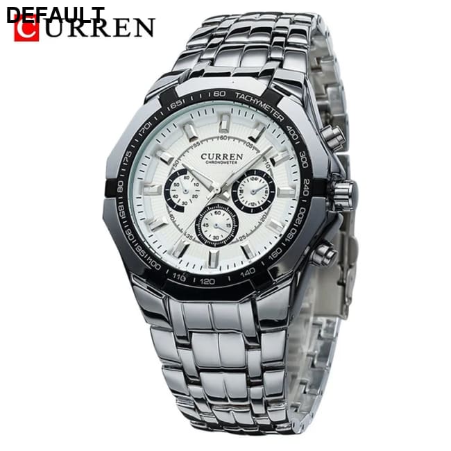 CURREN Men Luxury Brand Military Sport Mens Watches Full Steel Quartz Clock Men’s Waterproof Business Watch relogio