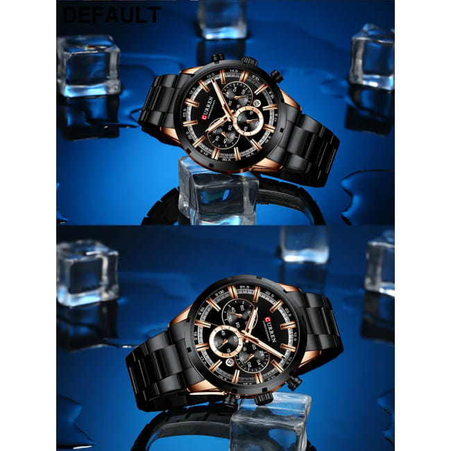 Curren Men’s Watch Blue Dial Stainless Steel Band Date Mens Men Quartz Watches Best Selling Products