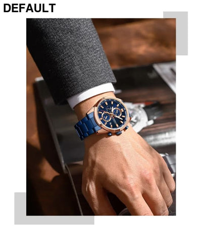 CURREN Quartz Chrono Sport Watch Brands for Men - Stainless Steel Bracelet and Multifunctional Dial Watches - Best