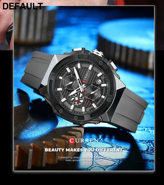 CURREN Top Brand Big Dial Chronograph Quartz Watch Men Sports Watches Military Male Wrist Clock relogio masculino Best