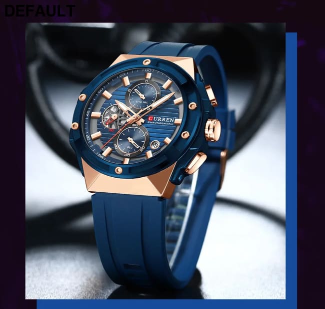 CURREN Top Brand Big Dial Chronograph Quartz Watch Men Sports Watches Military Male Wrist Clock relogio masculino Best