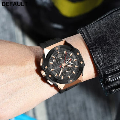 CURREN Top Brand Big Dial Chronograph Quartz Watch Men Sports Watches Military Male Wrist Clock relogio masculino Best