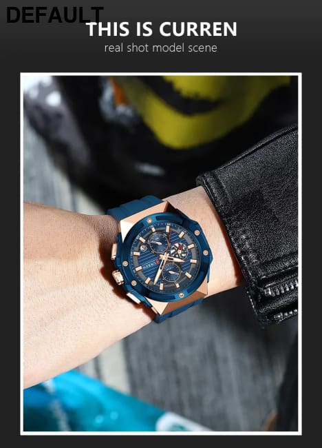 CURREN Top Brand Big Dial Chronograph Quartz Watch Men Sports Watches Military Male Wrist Clock relogio masculino Best