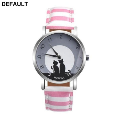 Cute Cat Printed Women Watches 1