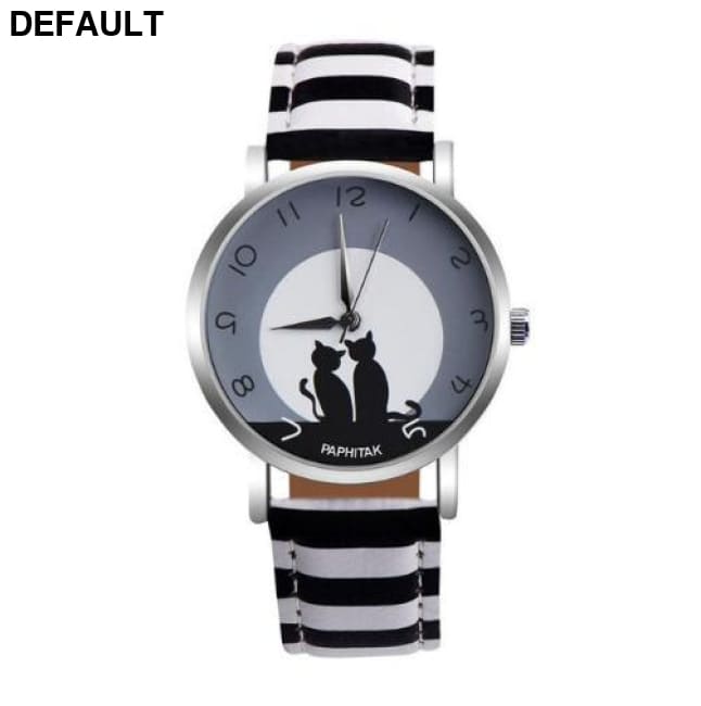 Cute Cat Printed Women Watches 2