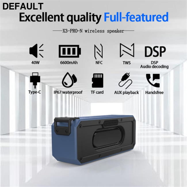 CYBORIS 40W 6600mAh IP67 Waterproof Portable NFC Wireless Mini Bluetooth Speakers