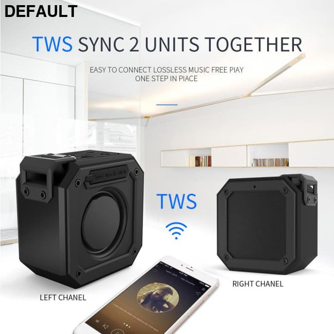 Cyboris New 15W Small Steel Cannon Wireless Bluetooth Speaker Outdoor Waterproof Mini Portable Subwoofer TWS Speakers