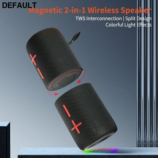 Cyboris S11 2 in 1 Magnetic Dual Splittable Bluetooth Black Mini Speakers Portable