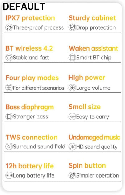 Cyboris Wireless Bluetooth Speaker 15W Small Steel Gun Outdoor Waterproof Portable Subwoofer Audio Direct Supply Mini