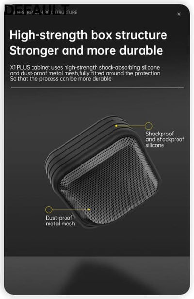 Cyboris Wireless Bluetooth Speaker 15W Small Steel Gun Outdoor Waterproof Portable Subwoofer Audio Direct Supply Mini