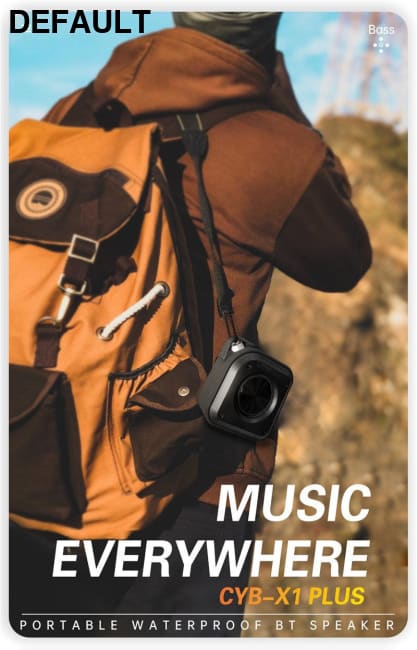 Cyboris Wireless Bluetooth Speaker 15W Small Steel Gun Outdoor Waterproof Portable Subwoofer Audio Direct Supply Mini