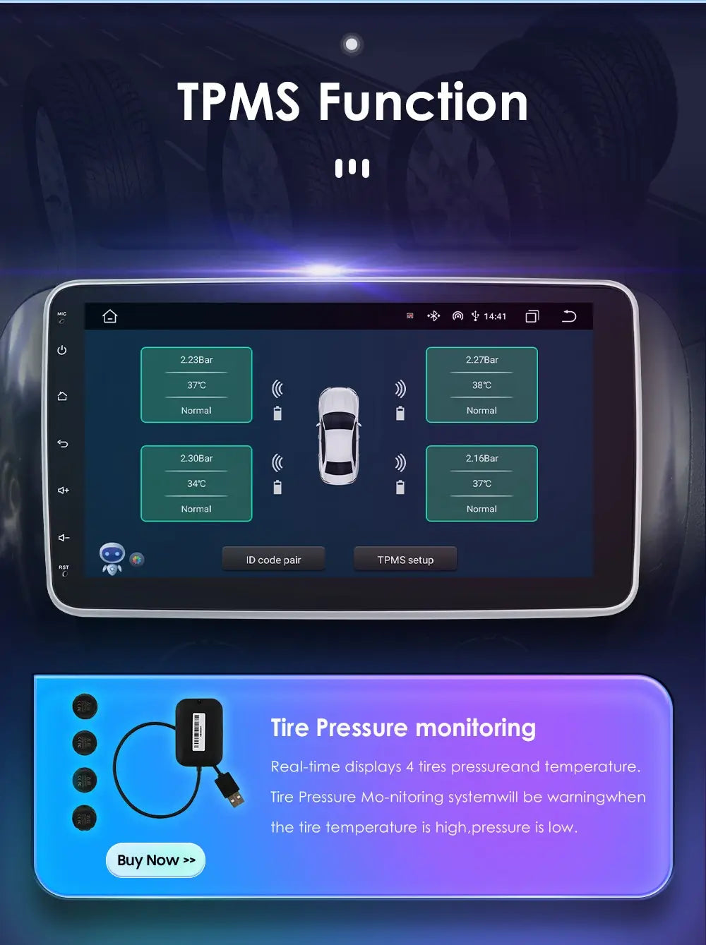 Android Large Screen 101-inch Universal Rotation Shaking Head Doll For Car All-in-one Navigation Machine