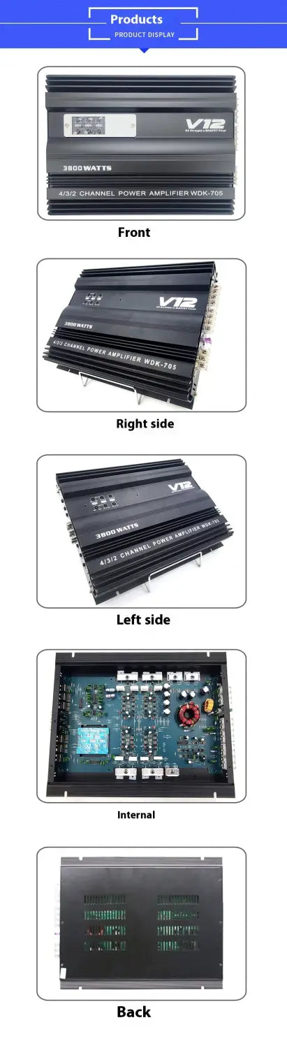 Car Audio High-power Aluminum Alloy Shell Amplifier