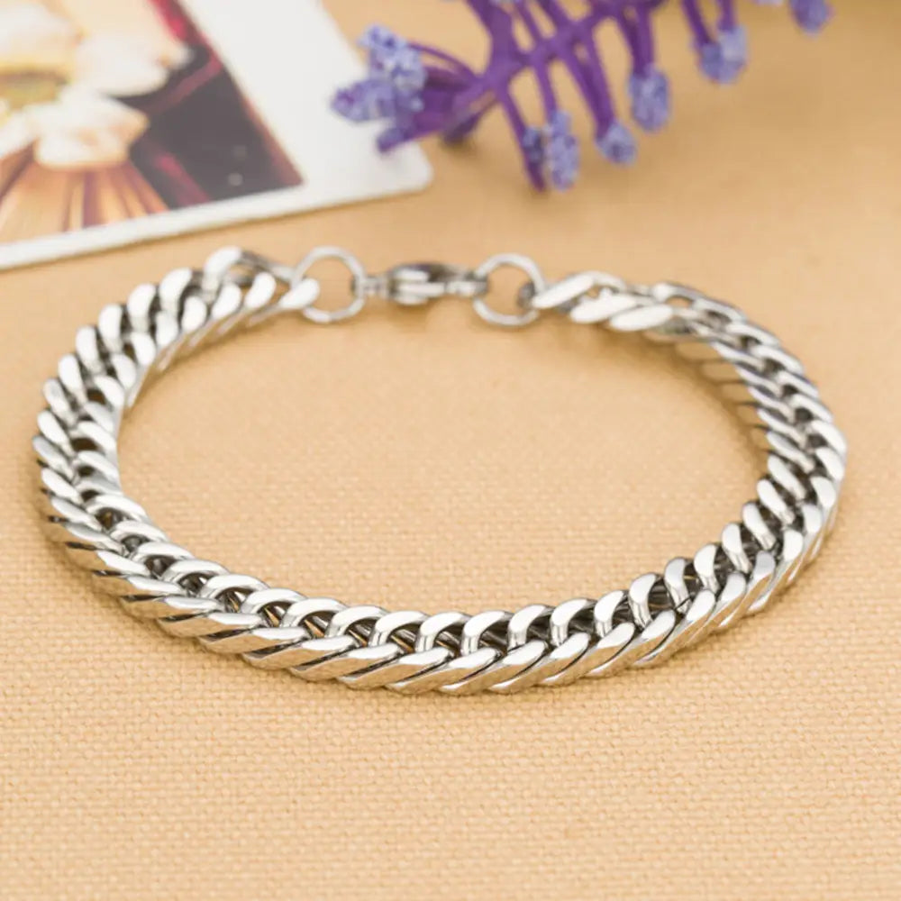 Stainless Steel Men’s Personality Charm Bracelet Jewelry