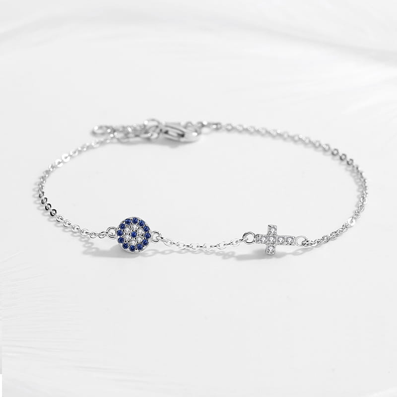Sterling silver personality bracelet