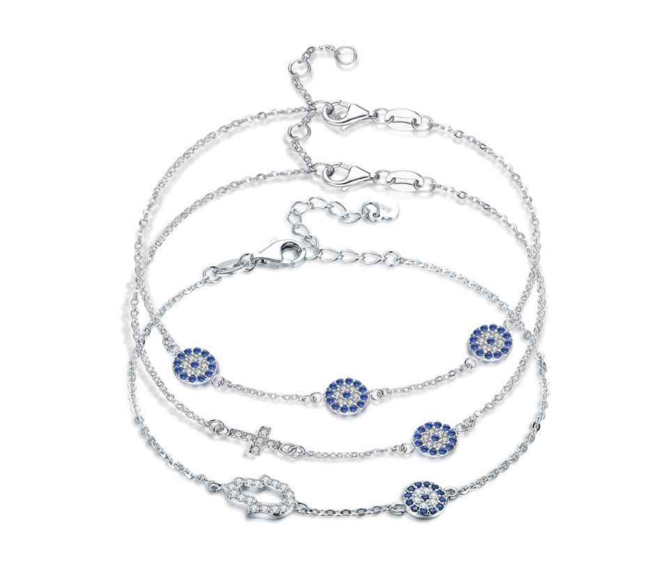 Sterling silver personality bracelet