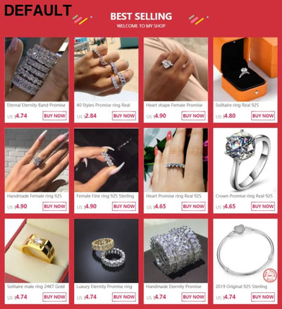 Dazzling ring 925 Sterling Silver Round 3ct AAAAA Cubic Zirconia Engagement wedding band Rings for women Bridal Fashion