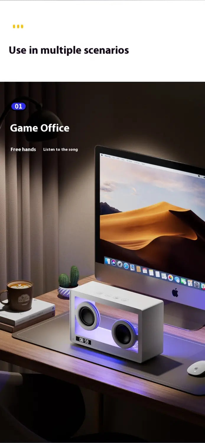 Transparent Compact Portable Wireless Bluetooth Speaker