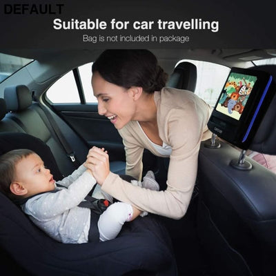 DBPOWER 11.5’’ Portable DVD Player 5-Hour Built-in Rechargeable Battery with 9’’ Swivel Screen Support CD/DVD/SD