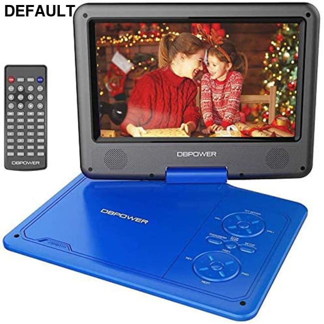 DBPOWER 11.5’’ Portable DVD Player 5-Hour Built-in Rechargeable Battery with 9’’ Swivel Screen Support CD/DVD/SD