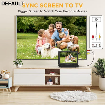 DBPOWER 16.9’’ Portable DVD Player with 14.1’’ HD Swivel Large Screen Support DVD/USB/SD Card and Multiple Disc Formats